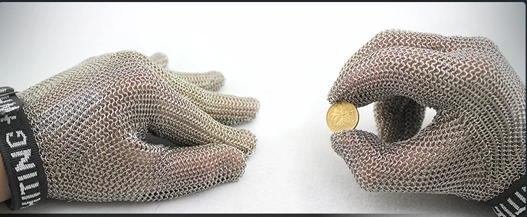 stainless steel metal mesh glove_