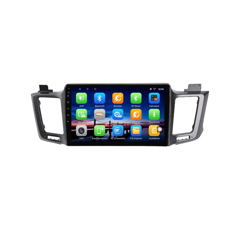 Top 10" 2+32G 2.5D IPS Android 8.1 Car DVD Multimedia Player GPS For Toyota RAV4 2013 2014 2015 audio car radio stereo navigation 1