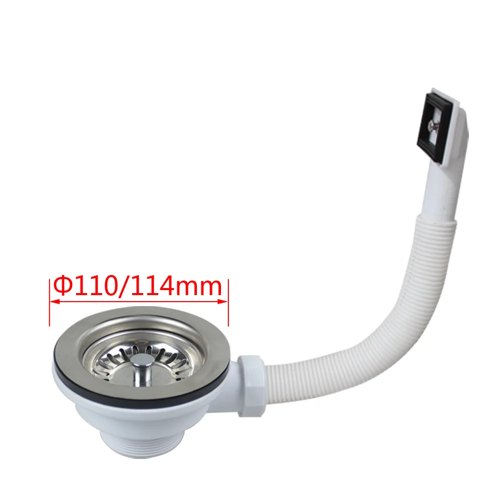 Talea Kitchen Sink Drain Strainer with overflow Strainer filter in sink Stainless less Basin waste Garbage Stopper XK137R