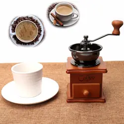 Деревянный нержавеющая сталь ручной шлифовальные станки руководство кофе в зернах помол специй инструмент