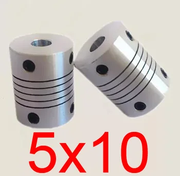 

30pcs/lot 5x10 CNC Motor Jaw Shaft Coupler 5mm to 10mm 5 to 10 Flexible Coupling 18mm OD 25mm length (D20 L25)