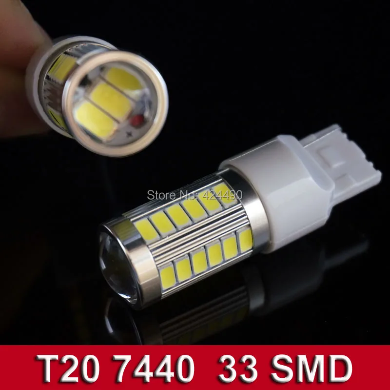 2PCS High Power W21W T20 7440 Super Bright Led Automotive Light Car