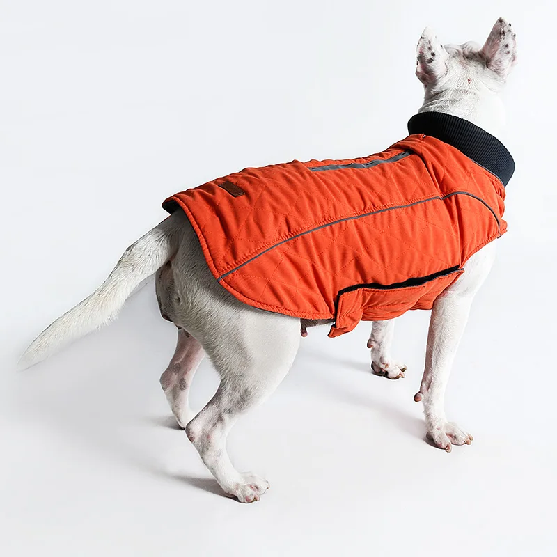 Doglemi для домашнего питомца зимнее Стеганое пальто Ретро дизайн Уютная зимняя для домашней собаки куртка жилет теплая одежда для домашних животных 6 цветов