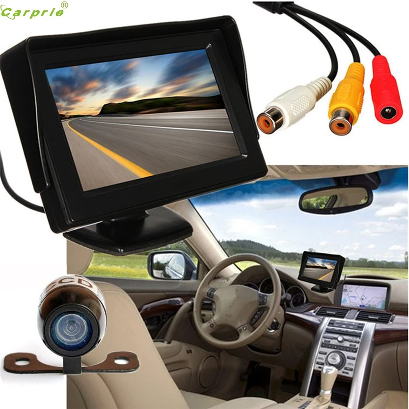 

Cls 4.3" TFT LCD Car Rear View Backup Monitor+Wireless Parking Night Vision Camera Jun16 5up