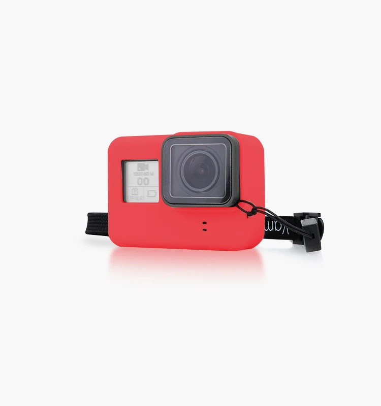 Vopon для Gopro Hero 7 Black 6 5 Аксессуары цветной Мягкий силиконовый чехол для Gopro Hero 7 6 5 Черная Спортивная камера VP629 - Цвет: VP629-Red-VP211