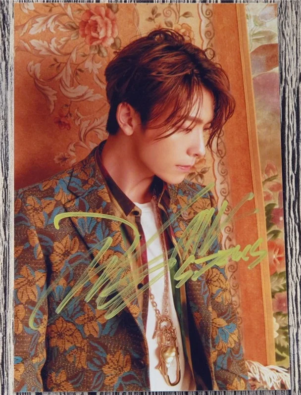 Ручная работа S.J Super Junior Lee Dong Hae Donghae фото с автографом переупаковка 6 дюймов