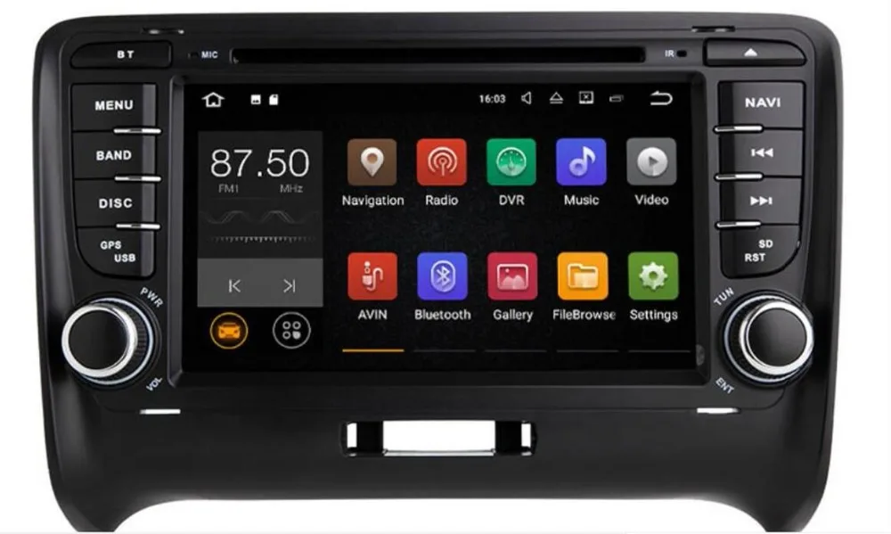 

Android 8.1 Car Dvd Navi Player FOR AUDI TT 2006-2014 audio multimedia auto stereo support DVR WIFI DAB OBD all in one camera