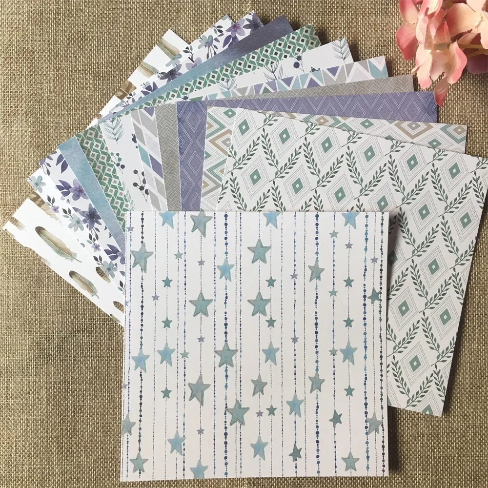 

12pcs/Pack 6*6inch More Than The Stars Patterned Paper Pack for Scrapbooking DIY Happy Planner Card Making Journal Project