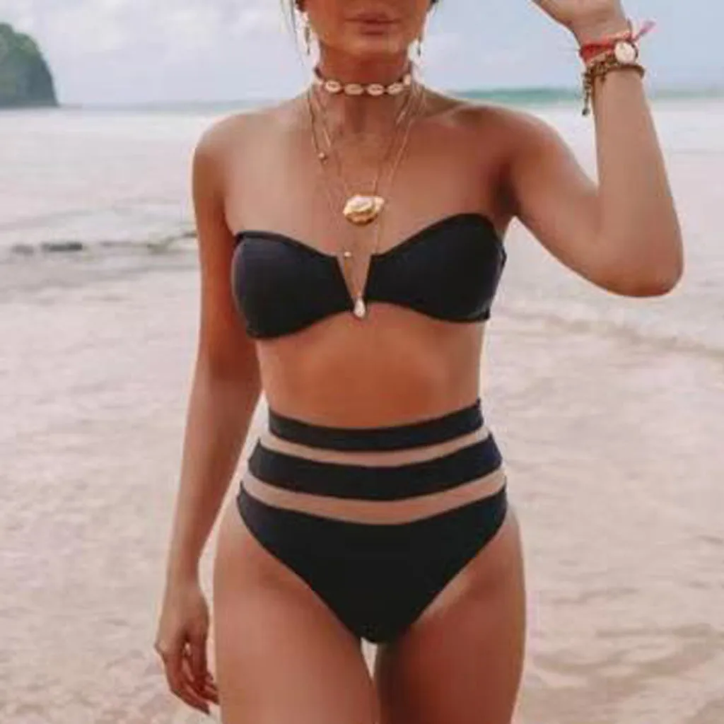 

Bikinis 2019 Mujer Swimwear Women Push Up Women Floral Print Bikini Set Swimming Two Piece Swimsuits Swimwear Beach Suit