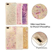Lentejuelas caso Hoesjes iPhone 7 Plus suave TPU cubierta trasera de protección caja del teléfono Animal sFor iPhone 8 más Kryt celular bolsa