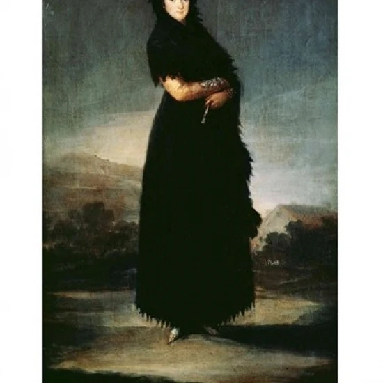 Mariana Waldstein 9th Marquesa of Santa Cruz Poster Print by Francisco De Goya (18 x 24)