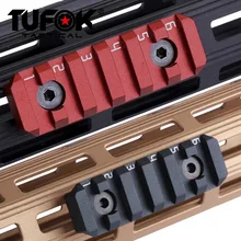 TuFok Mlok с креплением для рельсовый профиль M-lok слот-система рельсовый адаптер 6-слот крепление для креплением для Mlok Системы s Алюминий