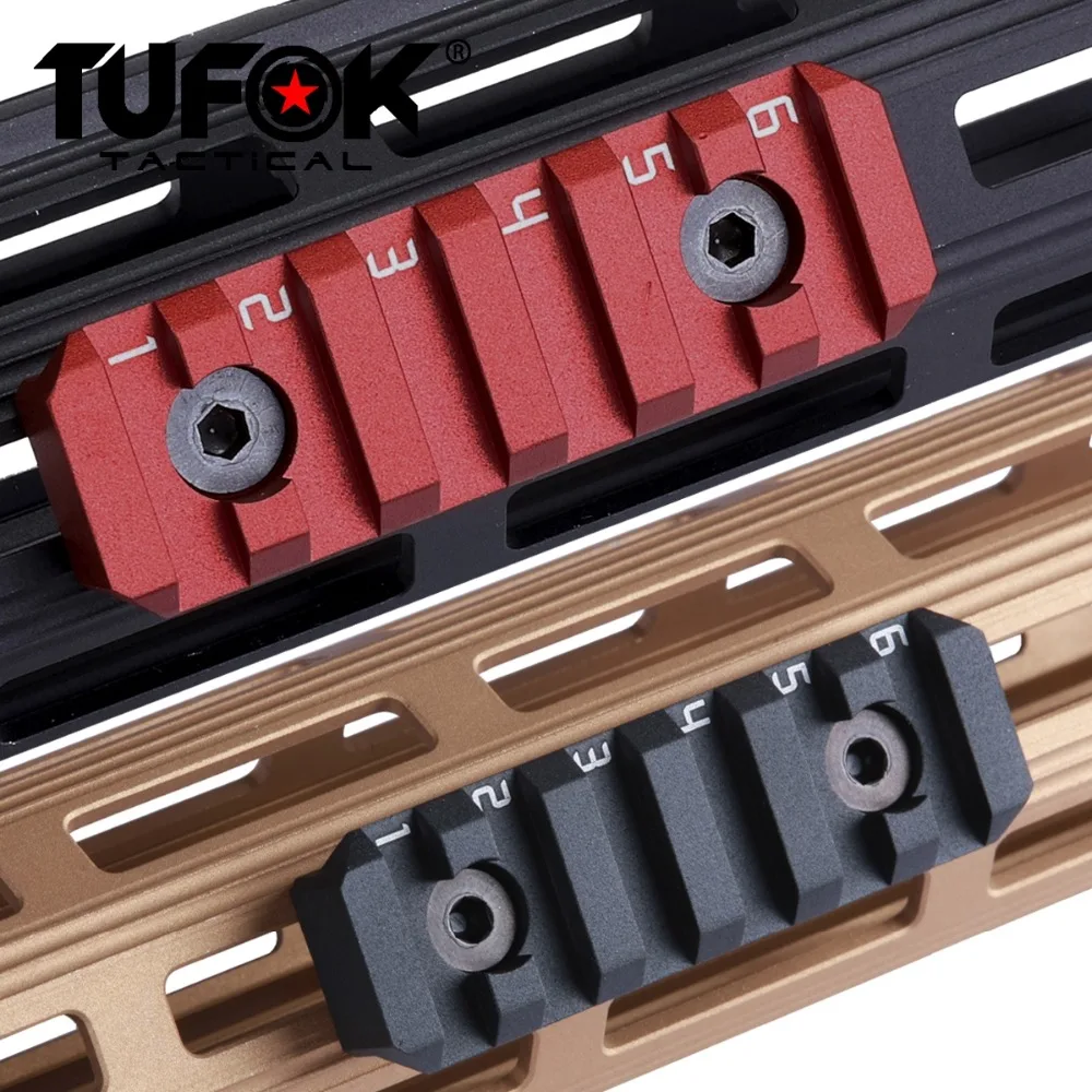 TuFok Mlok Picatinny Rail Section M-lok слот-система Adapter 6-слотное Крепление для SYSTEM Aluminum | Спорт и