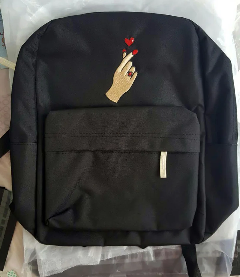 rose canvas backpack bag (1)