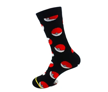 

New Animations Pokemon Male Socks Cotton Elves Ball In Tube Socks Pokemon Adult Male Socks