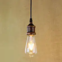 Lámpara colgante reciclada retro nostálgica de un Cabeza colgando con bombilla de luz de Edison - luces de cocina y iluminación de armario