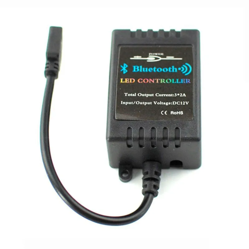 

MINI Bluetooth RGB LED Controller DC12V Control by Smart phone IOS/Android Timing Music Mode rgb control box fone bluetooth aux
