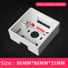 EU Type Junction Box Wall Mounted Box One or Two Switches socket Wire Box