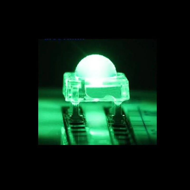 

Зеленые LED F5 лампа Пиранья beads 5 мм, супер яркий светодиодный светоизлучающий диод с круглой головкой, 1000 шт.