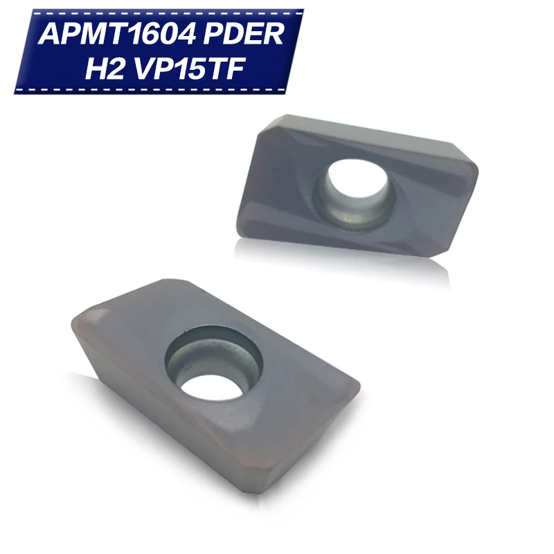 

10PCS APMT1604 PDER H2 VP15TF Carbide Insert Lathe Milling Mill cnc tools milling cutter