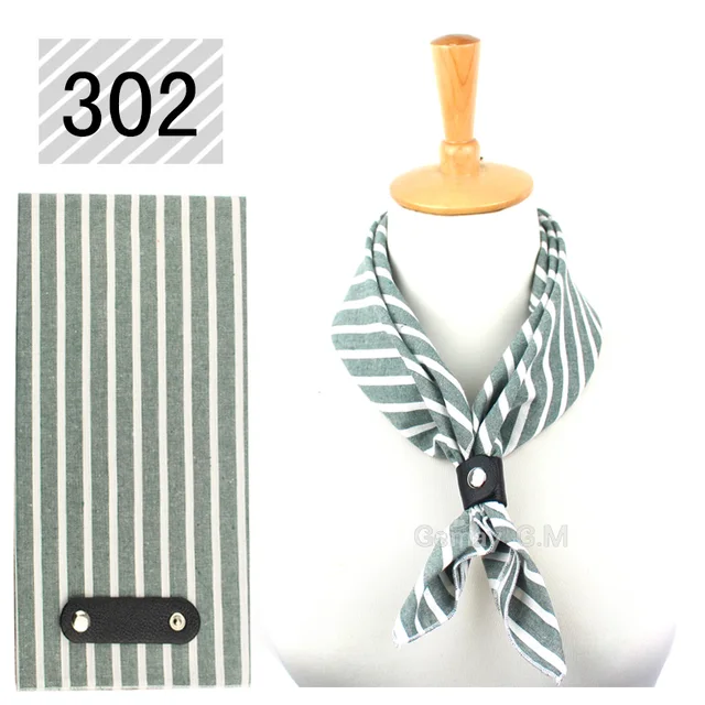 Autumn Winter Scarf Women Casual Cotton Mens Scarves 60*60 cm Square Striped Hanky Wrap Fashion Pocket Square For Party 302