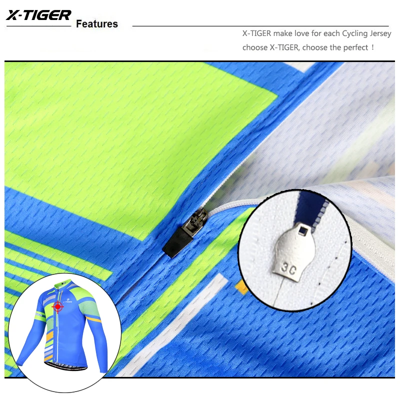 X-Tiger, одежда для велоспорта, дышащая, с длинным рукавом, Ropa Ciclismo, одежда для велоспорта, спортивная одежда для велоспорта, одежда для мужчин