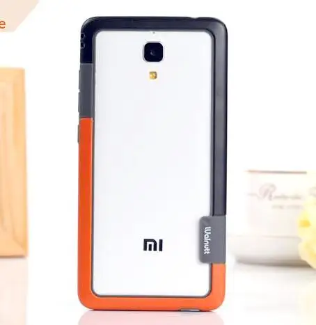 Чехол-бампер для Xiaomi5, Мягкий Силиконовый ТПУ противоударный бампер для xiaomi4 xiaomi4s xiaomi5, модный Ультратонкий чехол mi4 mi4s mi5 - Цвет: Orange black