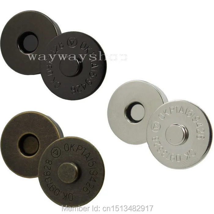 50 Sets 18mm 0.7'' Snap Purse Closures Clasps Button Bag High