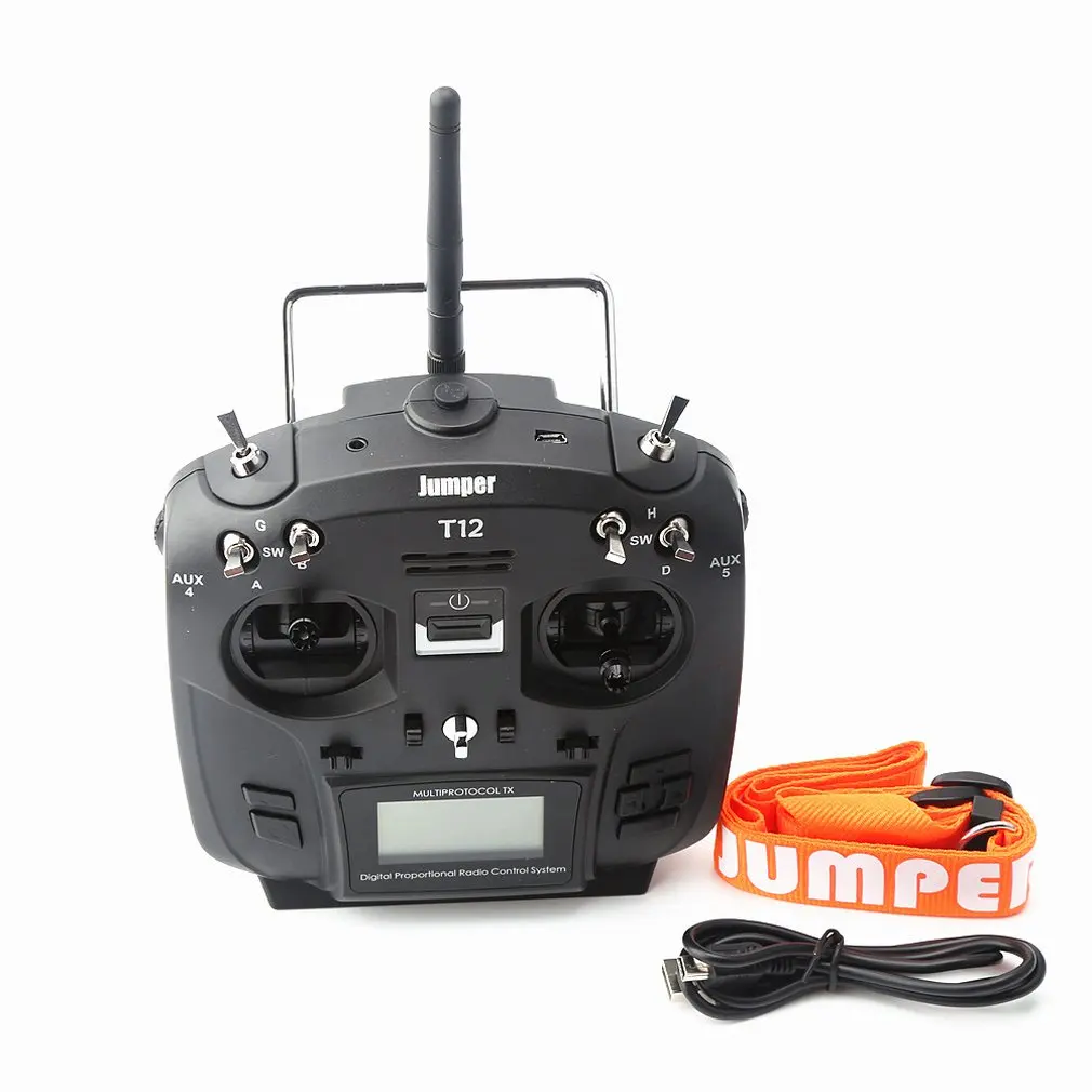

T12 Plus Multi-protocol Radio Transmitter w/ JP4-in-1 RF Module Hall Sensor Gimbal Black - Left/Right Hand Throttle Vision Parts