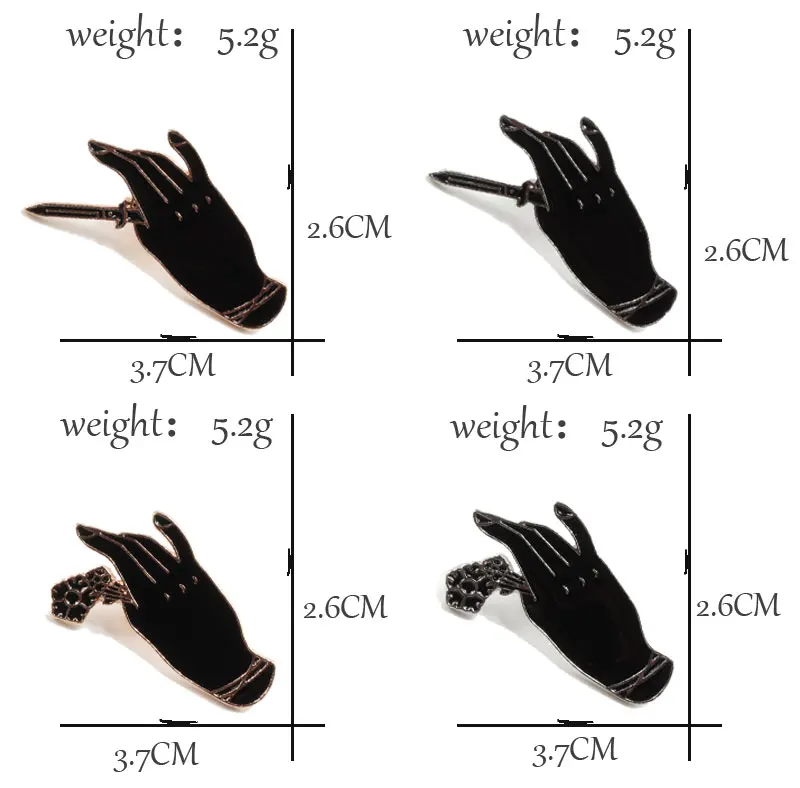 Science Rude Words, черная рука, оригами, паутина, роза, кинжал, броши для мужчин, значок, панк, креативный, эмаль, на булавке, брошь, аксессуары