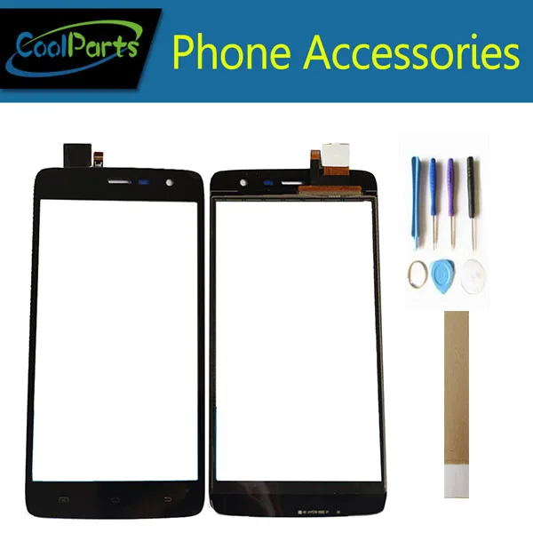 

High Quality 5.0 Inch For Vertex Impress Saturn Touch Screen Glass Digitizer Glass Sensor Black Color With Tools Tape