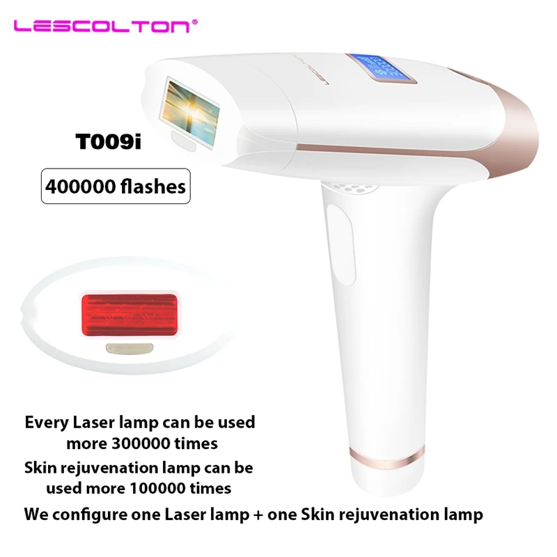 

The lescolton Epilator 2in1 IPL laser Hair Removal LCD Display Machine Laser Permanent Bikini Trimmer Electric depilador a laser