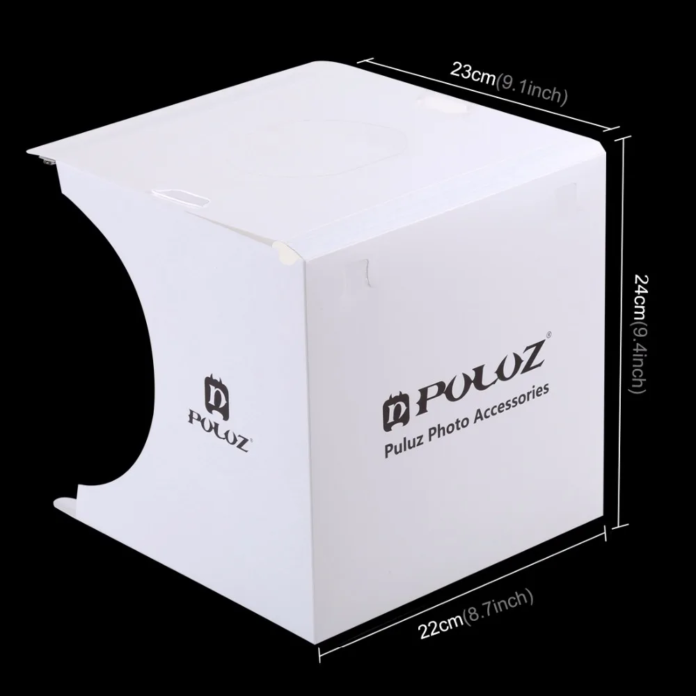 PULUZ мини фотостудия 20 см складной свет фотостудия Белый Портативный освещение студия съемки коробка 6 цветов фоны фото коробка