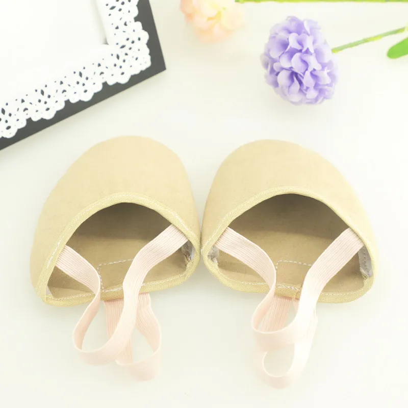 Rhythmic Gymnastics Shoes Soft Half Socks Ballroom Art Gym Accessories Ginastica Elastic Dance Shoes Gymnastics 5/10/20pcs Khaki ballet shoes