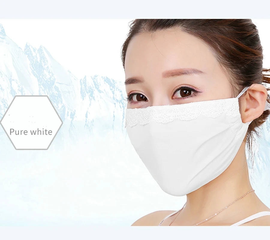 Наружная маска от солнца, женские летние анти-УФ маски, тонкий кружевной двойной фильтр, пылезащитный, мягкий, приятный для кожи, легко дышит