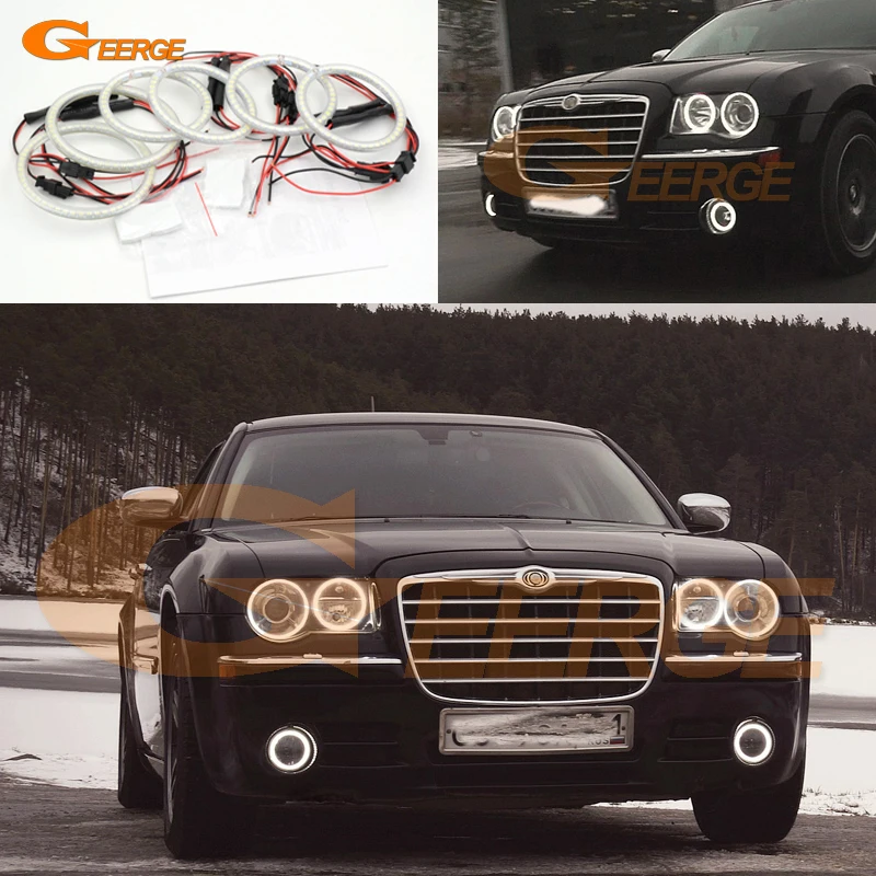 Для Chrysler 300С 2004 2005 2008 2009 2010 отличные 6 шт SMD из светодиодов глаза Ангела супер яркий 3528 SMD LED глаза Ангела комплект Для Chrysler 300С 2004 2005 2008 2009 2010 отличные 6 шт SMD из светодиодов глаза Ангела супер яркий 3528 SMD LED глаза Ангела комплект