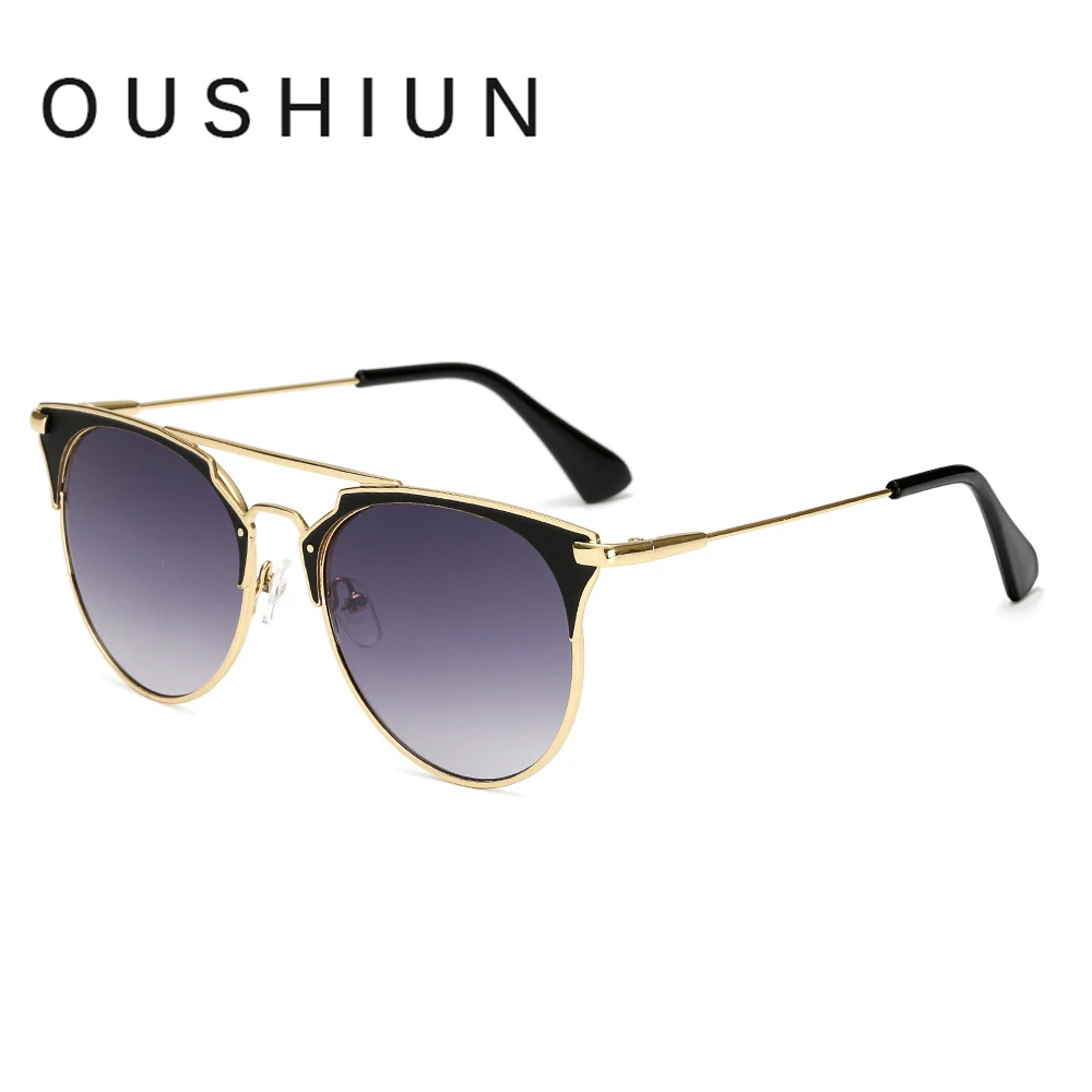 oushiun sunglasses women Vintage Cat Eye Sunglasses Metal frame glasses sunglasses women fashion font b gafas