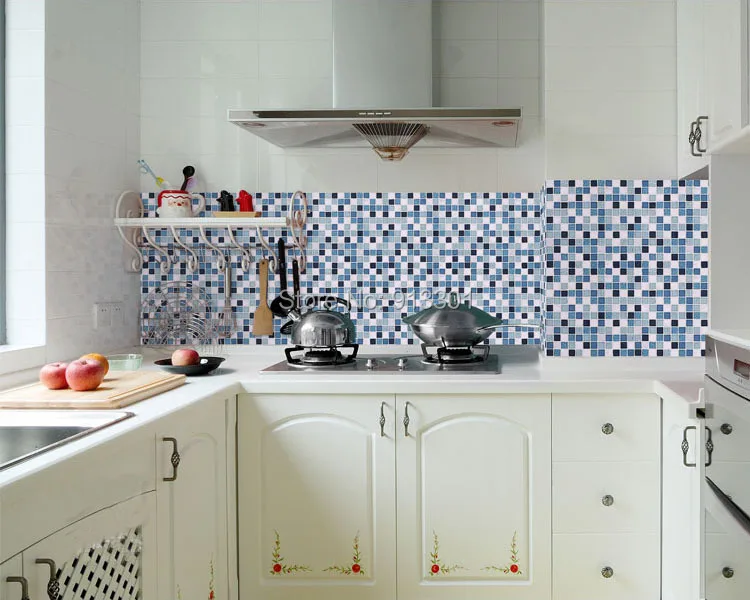 Vidrio Cristalino Cocina Backsplash Azulejos De Mosaico De Vidrio