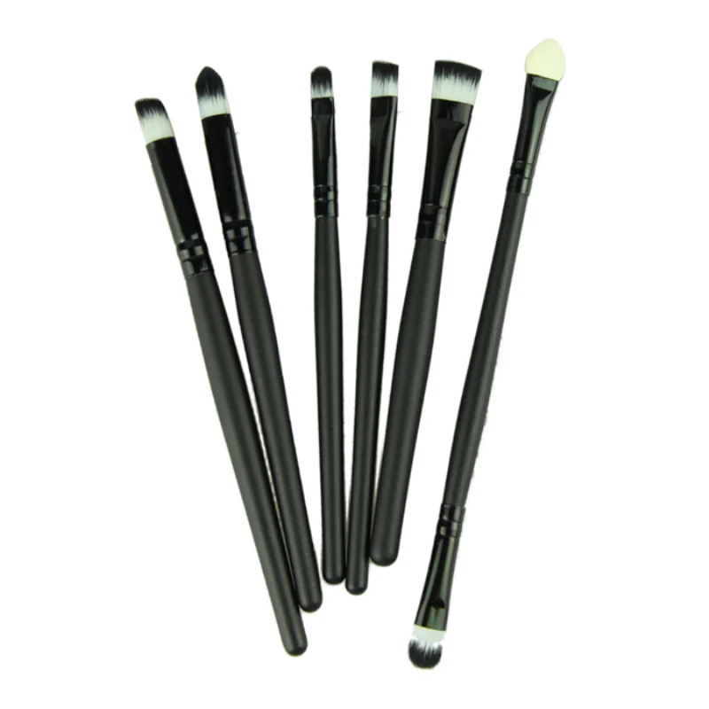 

6pcs Make Up Brush Foundation Face Beauty Tool Eye Brush Eyeshadow Eyeliner Nose Smoky Eyebrow Professional Comestic Set
