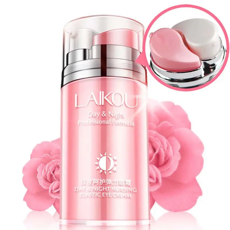 

New Rose Day and Night Elastic Eye Cream Skin Care Dark Circles Anti Wrinkle Anti Age Firming Anti-puffiness
