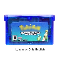 Pokemoon Moemon Emerald Version 32 Bit Video Game Cartridge Console Card US Version English