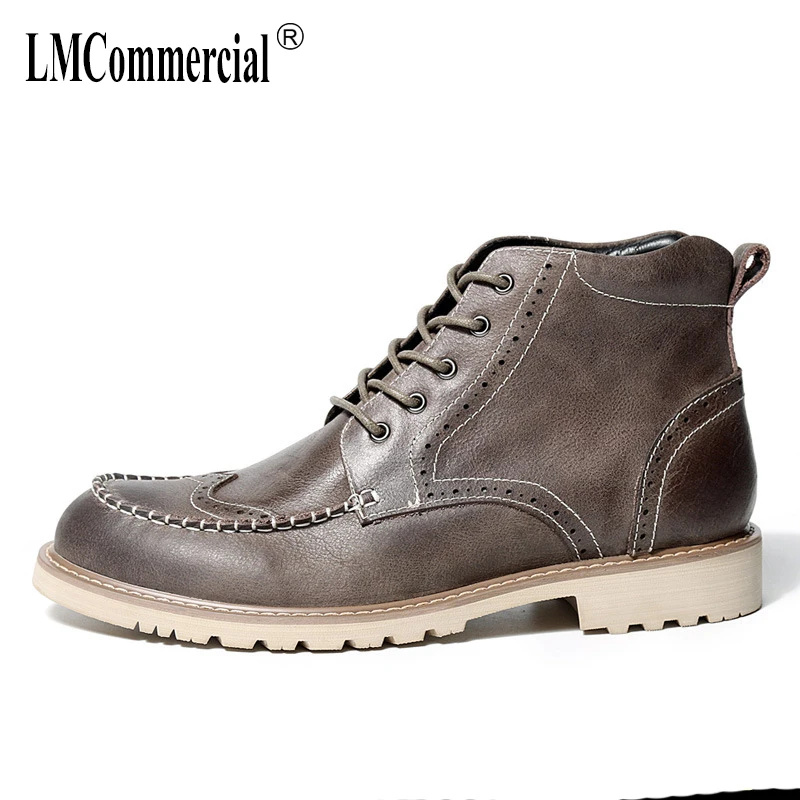 Todo Martin Retro Del Puntera Británico Hombres gris Para Vaquero Acero Cuero fósforo Negro Militares Genuino Otoño Zurriago Invierno Los Hombre Zapatos De Botas rnnvqx0F
