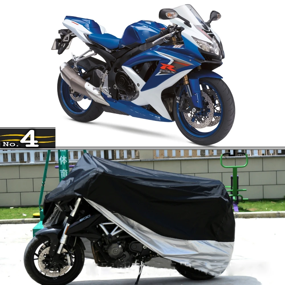 Мотоциклетная Крышка для Suzuki GSX-R600 Водонепроницаемая УФ-защита от пыли/Защита от дождя крышка из полиэфирной тафты