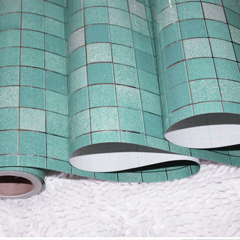 JX-LCLYL Waterproof Self-adhesive Mosaic Wall Paper Tile Sticker Contact Paper Bathroom