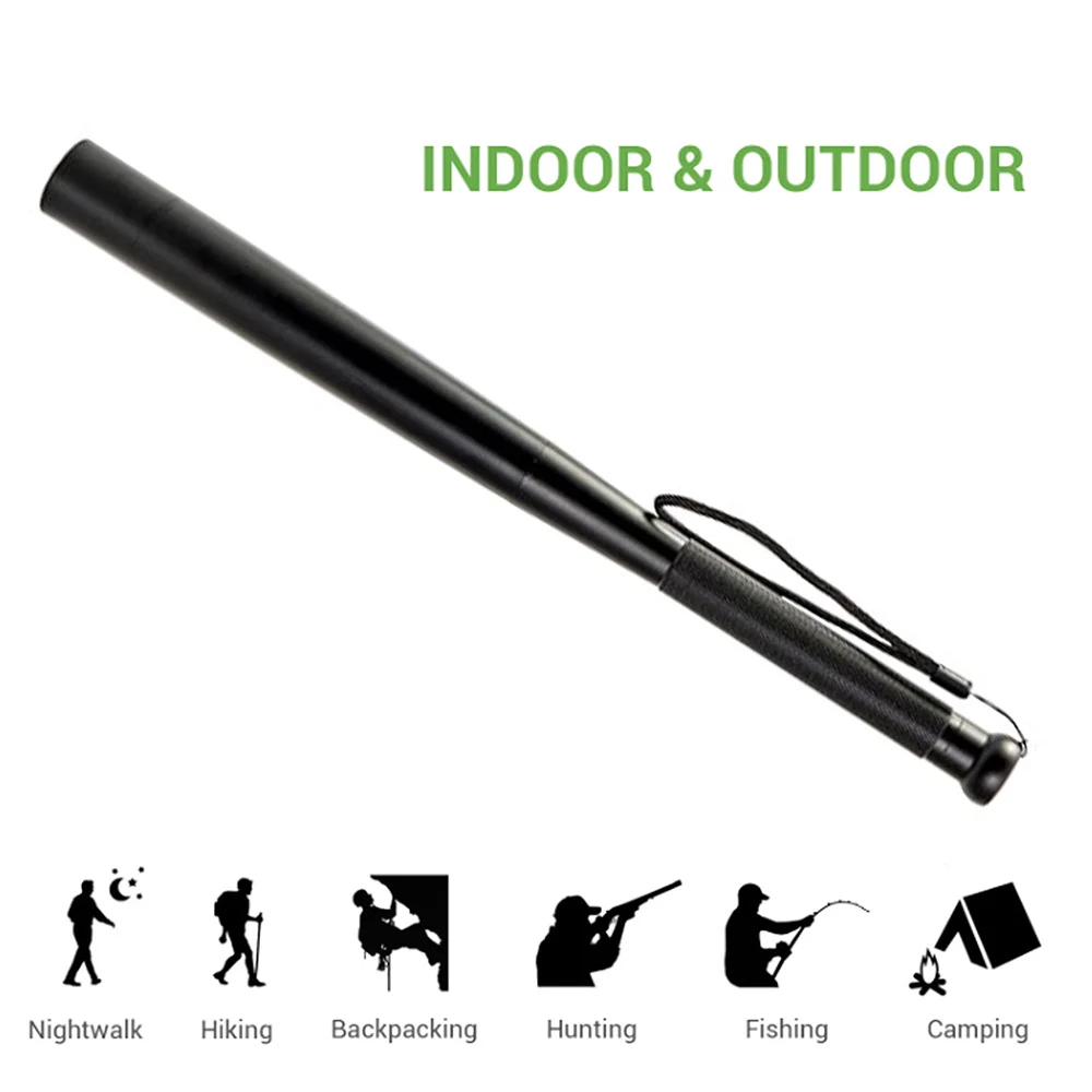 

Dozzlor Baseball Bat LED Flashlight 3 Modes USB Charging Emergency Tactical Waterproof Aluminium Alloy Flashlight Self Defense