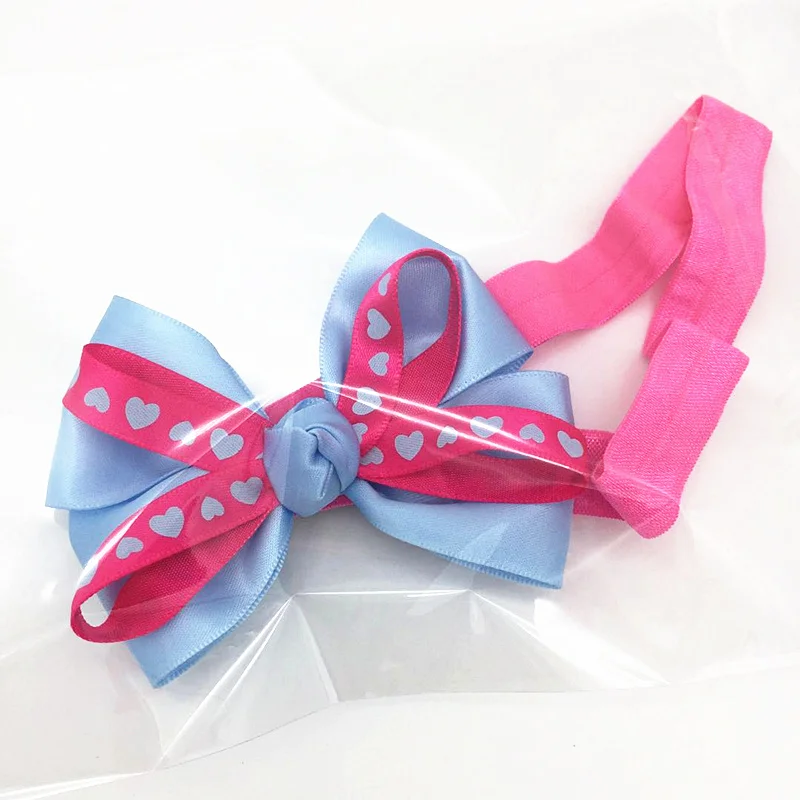

Bow Chiffon Hair Ties For Baby Girls Haar Hair Accessories Children Headband 2-36 Months Kids Elastic Head Band kk1606