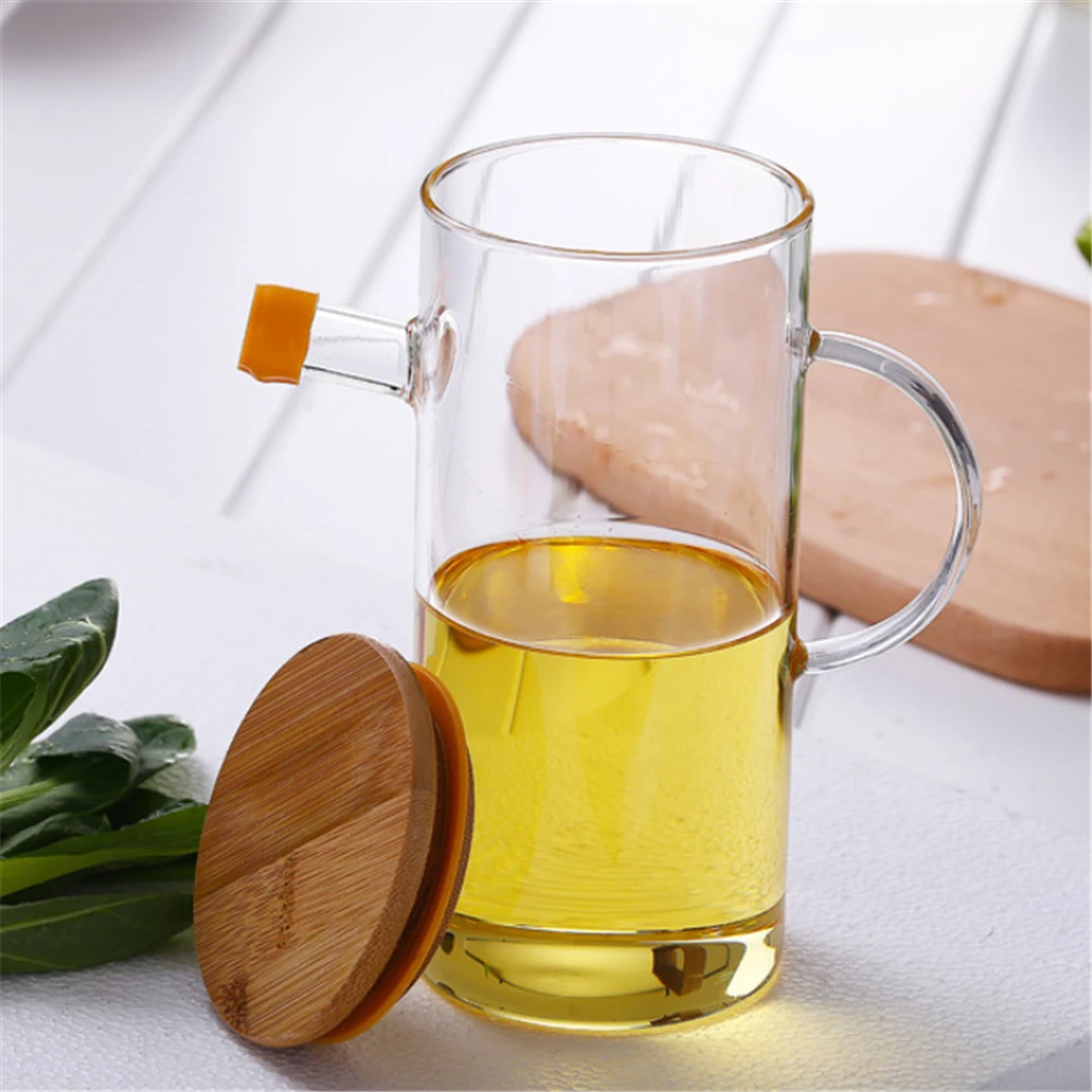 Диспенсер бутылка может Cruet прозрачный хранения бутылочки масла и уксуса контейнер для соуса кухня инструменты стекло оливковое масло