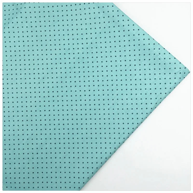 

Syunss,Mint Color 2mm Dots Printed Cotton Fabric DIY Tissu Patchwork Telas Sewing Baby Toy Bedding Quilting Cloth Craft Tecido