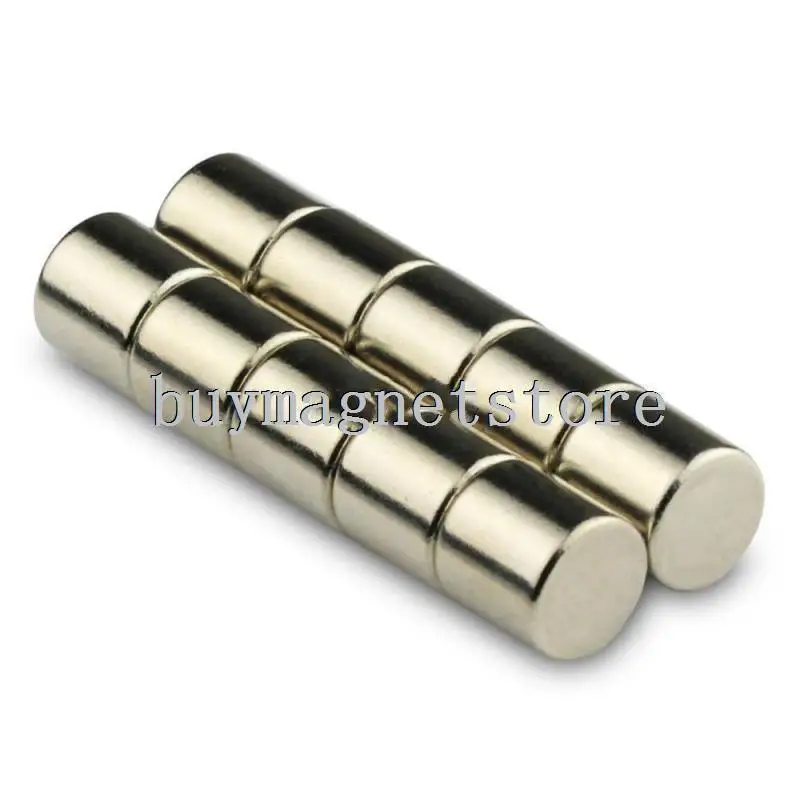 50 pcs Strong Small Round Cylinder 8 x 8 mm N35 Grade Rare