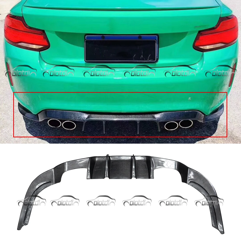 

for Vorsteiner Style Car Styling Real Carbon Fiber Rear Lip Bumper Spoiler Diffuser for BMW F87 M2